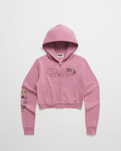 Office Kiko Floral Shrunken Zip Up