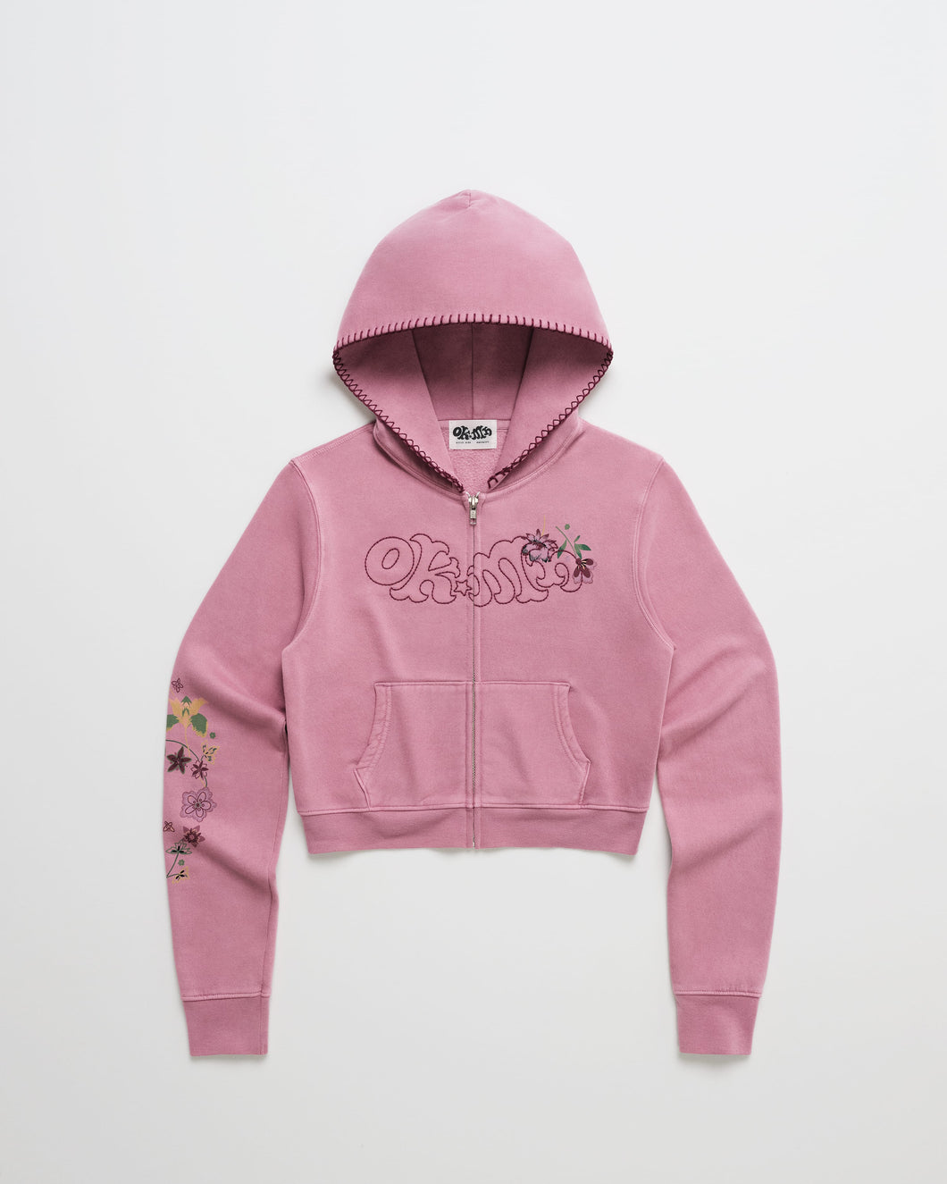 Office Kiko Floral Shrunken Zip Up