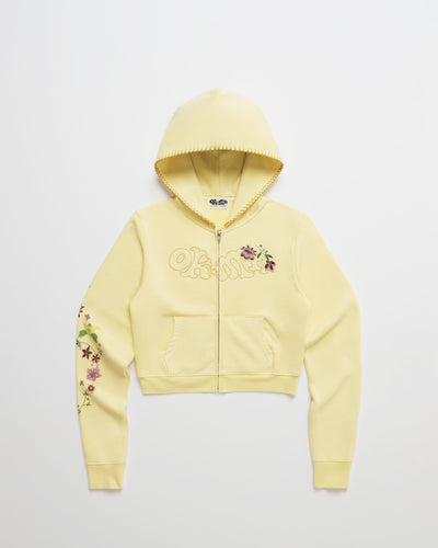Office Kiko Floral Shrunken Zip Up