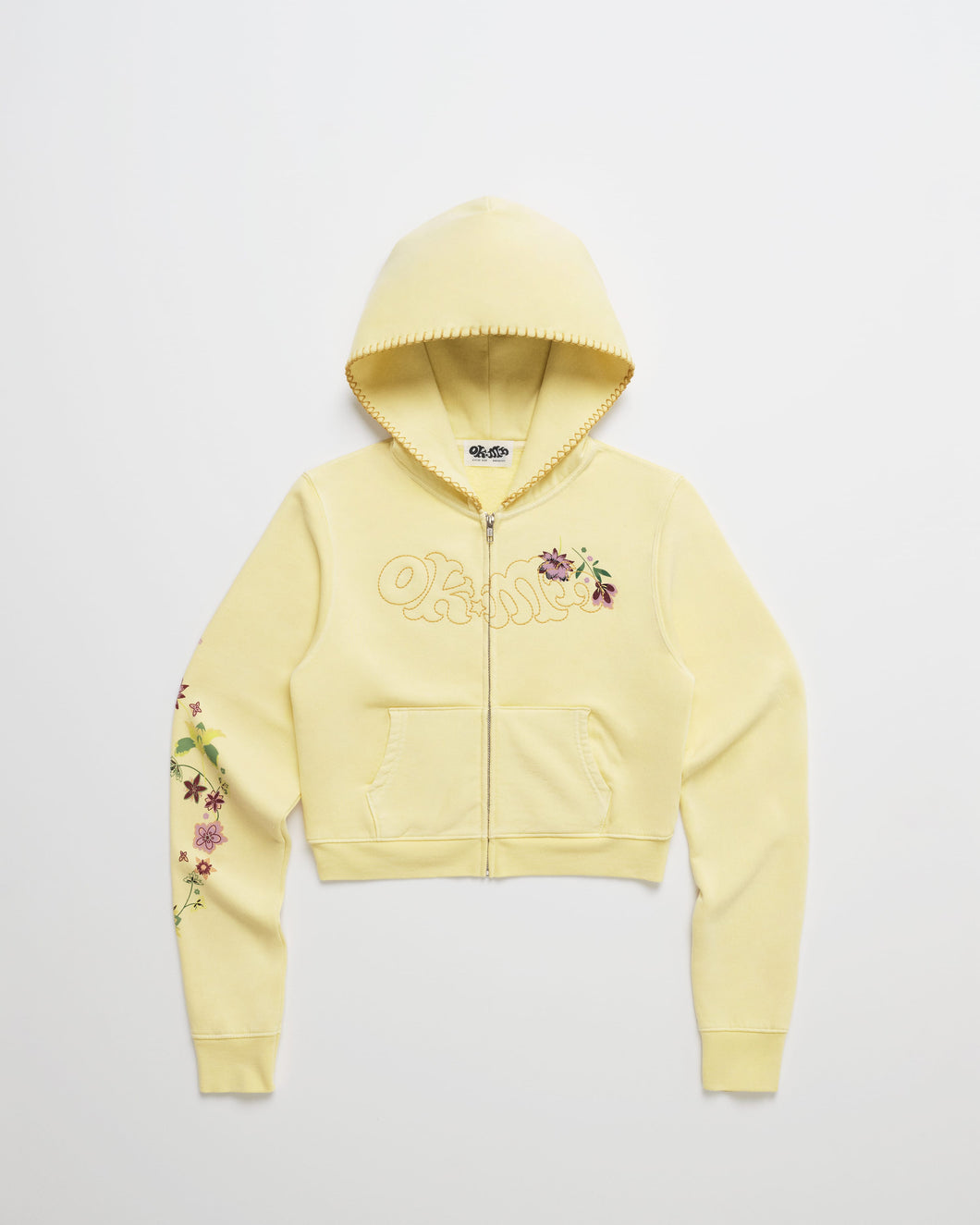 Office Kiko Floral Shrunken Zip Up