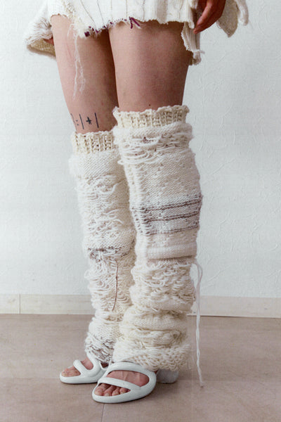 JACQUARD KNEE HIGH LEG WARMERS