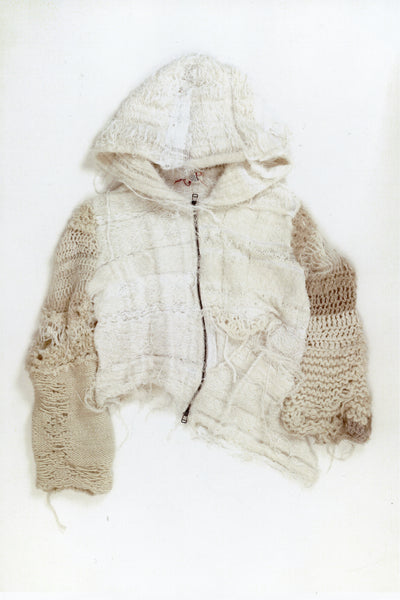 JACQUARD HOODIE DOUBLE ZIP UP HOODIE