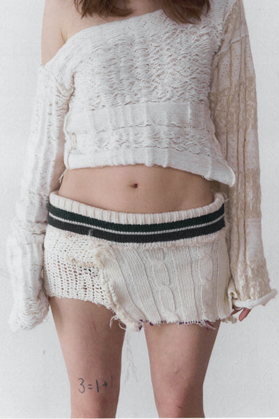REMAKE BORDER MINI SKIRT