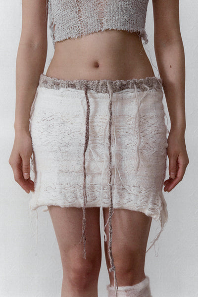 COTTON JACQUARD SKIRT