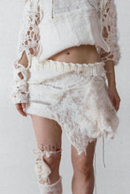 RAW FELT OVERLAY SKIRT
