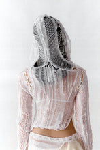 CROCHET PATCHWORK COTTON GRUNGE HOODIE