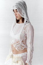 CROCHET PATCHWORK COTTON GRUNGE HOODIE