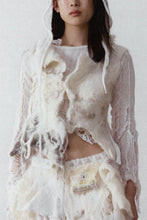 RAW FELT OVERLAY KNIT