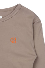 NEW LOGO EMBROIDARY L/S T-SHIRT (BROWN)