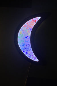 Love Sign Moon light (wooden frame)