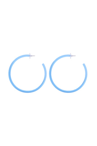 Infinity Hoops (earrings) Blue