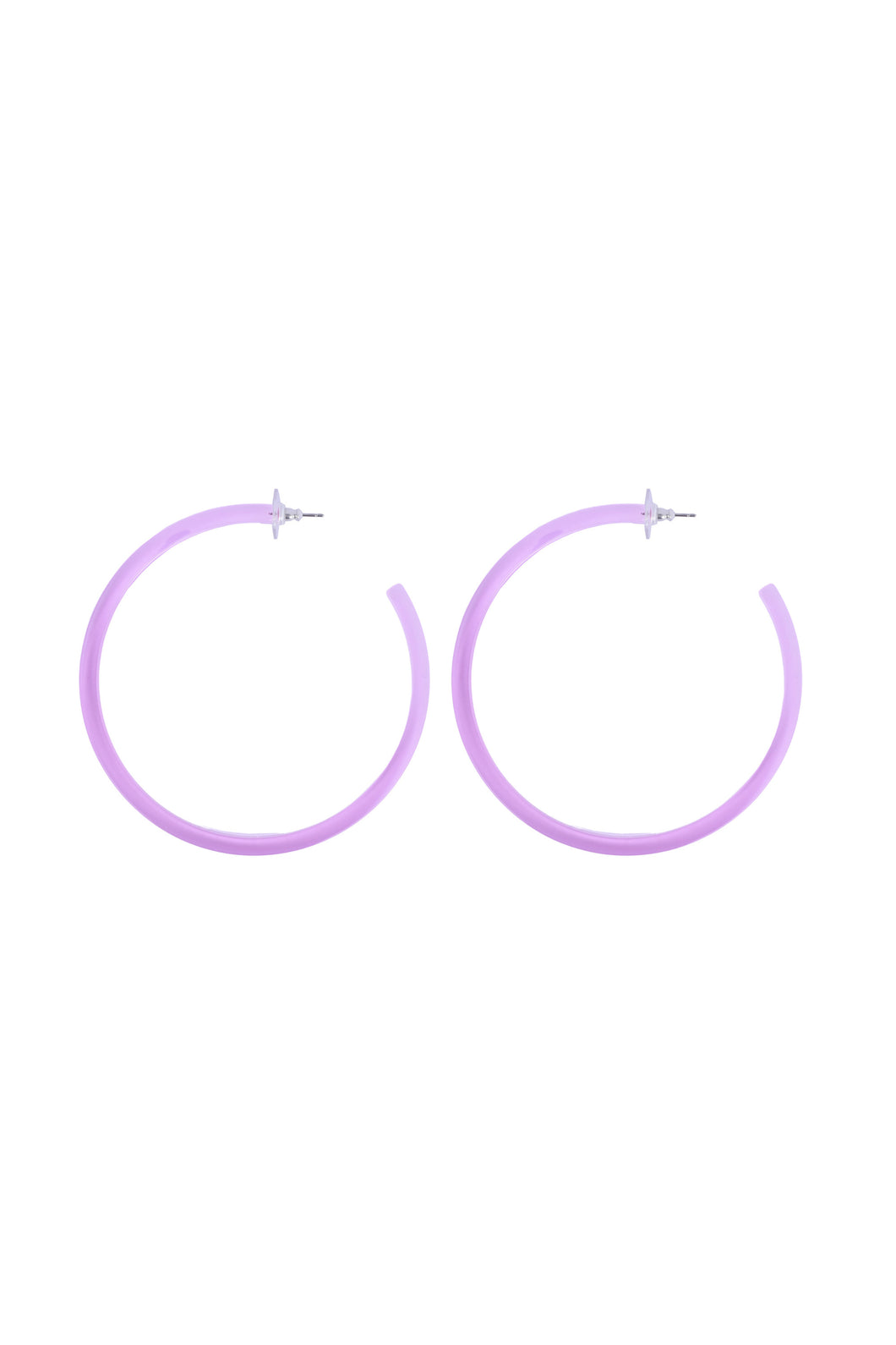 Infinity Hoops (earrings) Purple