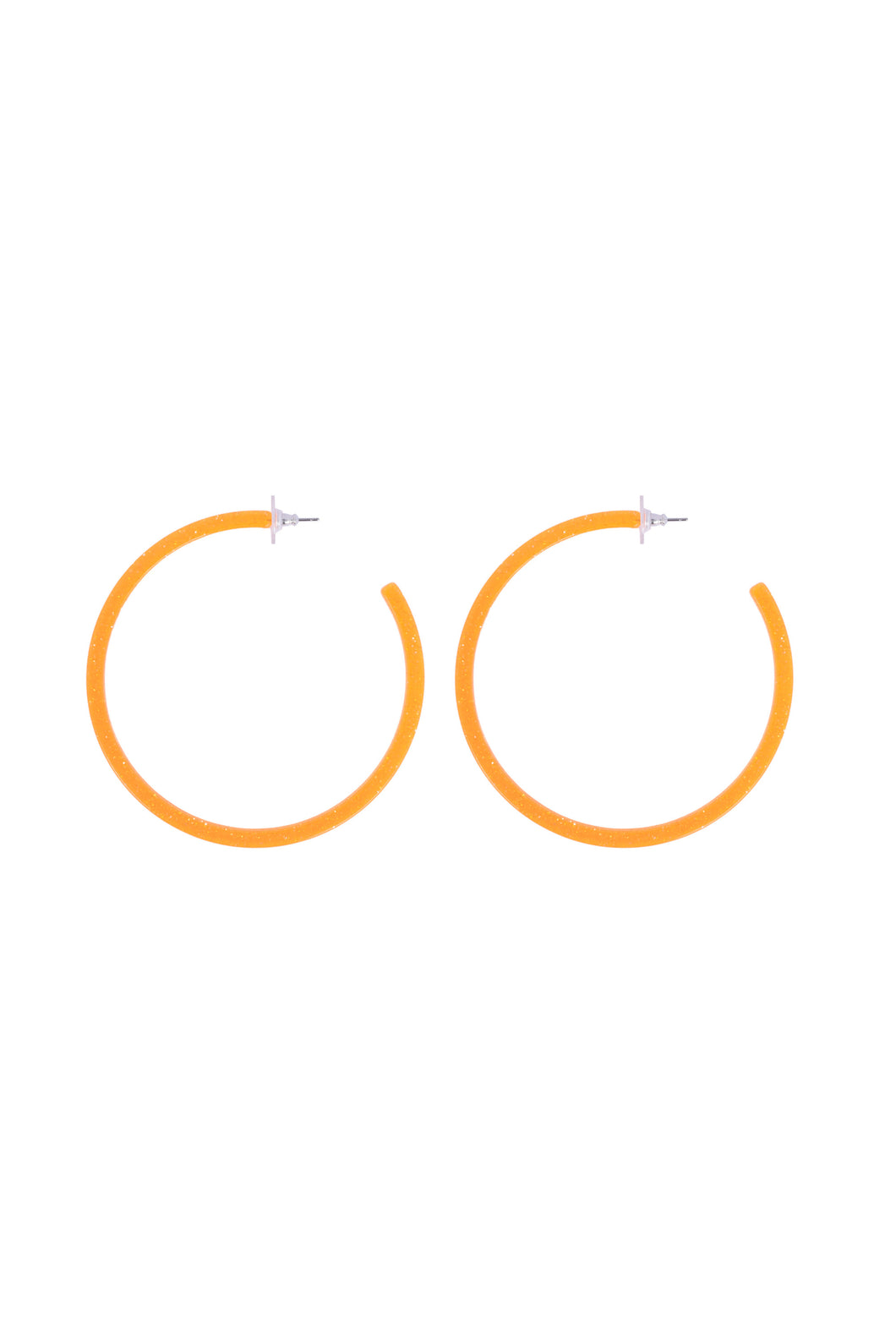 Infinity Hoops (earrings) Orange