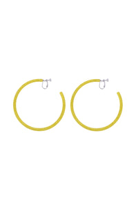 Galaxy Hoops(clip earrings) Yellow