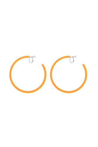 Galaxy Hoops (clip earrings) Orange