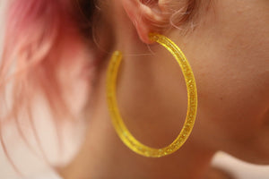Galaxy Hoops(clip earrings) Yellow