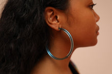 Infinity Hoops (earrings) Blue
