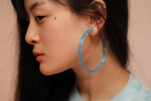 Galaxy Hoops (clip earrings) Blue