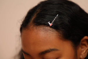 Lil Cherry Hairpin Silver