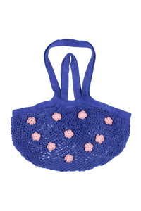 flower net eco bag (Blue)