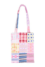 fleece patched tote bag E
