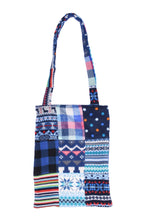 fleece patched tote bag G