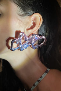 Heart times three earring