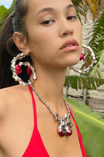 Overgrowth of cherry earrings