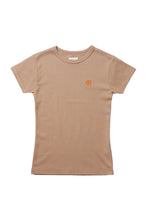 NEW LOGO EMBROIDERY T-SHIRT (BROWN)